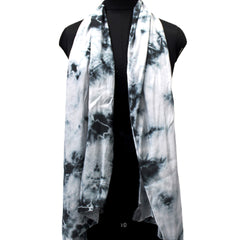 Beautiful Grey Tie Dye Muslin Everyday Scarves/Stoles for Women SC93