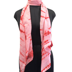 Stunning Red Tie Dye Muslin Everyday Scarves/Stoles for Women SC96