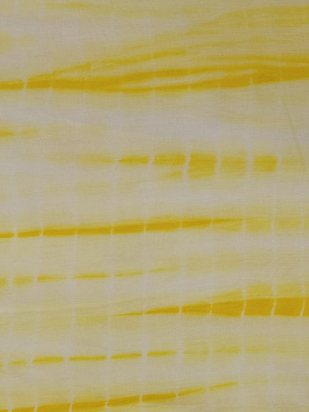 Pleasing Lemon Yellow Tie Dye Muslin Everyday Scarves/Stoles for Women SC97