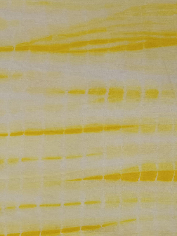 Pleasing Lemon Yellow Tie Dye Muslin Everyday Scarves/Stoles for Women SC97