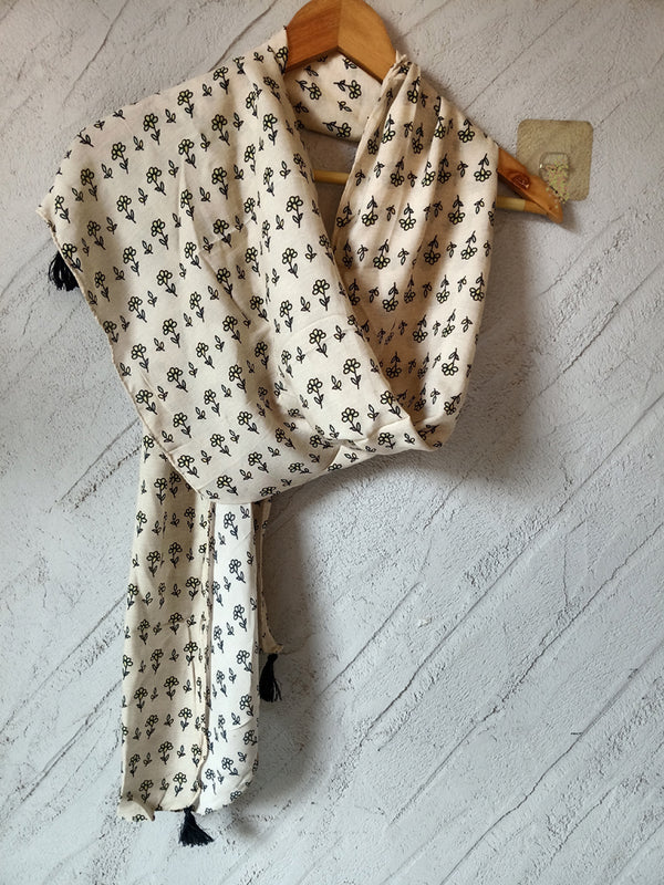 Alluring Mauve Printed Muslin Casual Scarves/Stoles for Women SC9