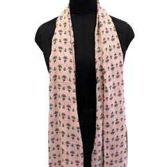 Alluring Mauve Printed Muslin Casual Scarves/Stoles for Women SC9