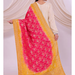 Multicolor Women's Mixed Silk Dupatta suitable for Navratri, Diwali & All Occasions