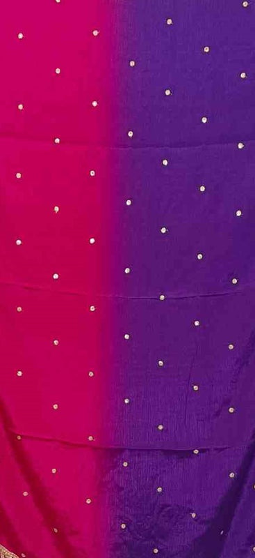 Desi Butik Ombre Pink & Purple Dupatta for Women