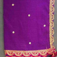 Desi Butik Ombre Pink & Purple Dupatta for Women