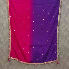 Desi Butik Ombre Pink & Purple Dupatta for Women DB2252