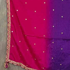 Desi Butik Ombre Pink & Purple Dupatta for Women DB2252