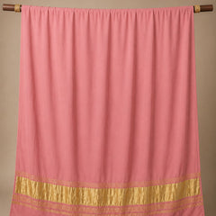 Desi Butik Women’s Peach Gaji Silk Solid Dupatta DB2259