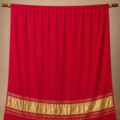 Desi Butik Women’s Rani Pink Gaji Silk Solid Dupatta DB2260