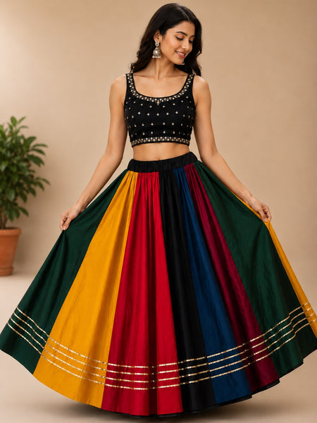 Cotton Silk Stitched Only Lehenga
