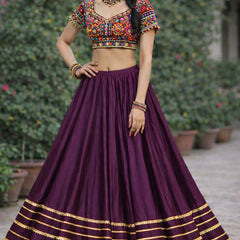 Cotton Silk Stitched Only Lehenga