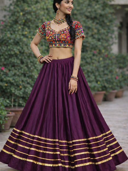 Cotton Silk Stitched Only Lehenga