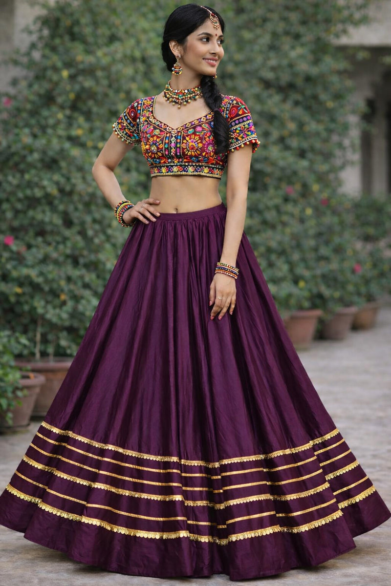 Cotton Silk Stitched Only Lehenga