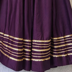 Cotton Silk Stitched Only Lehenga