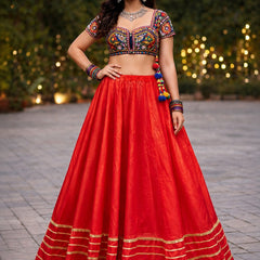 Cotton Silk Stitched Only Lehenga