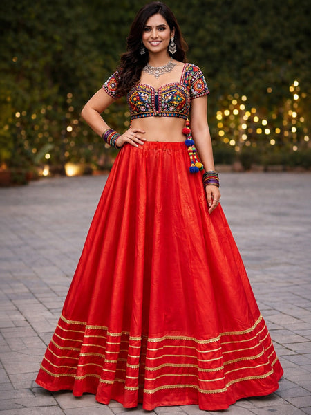 Cotton Silk Stitched Only Lehenga