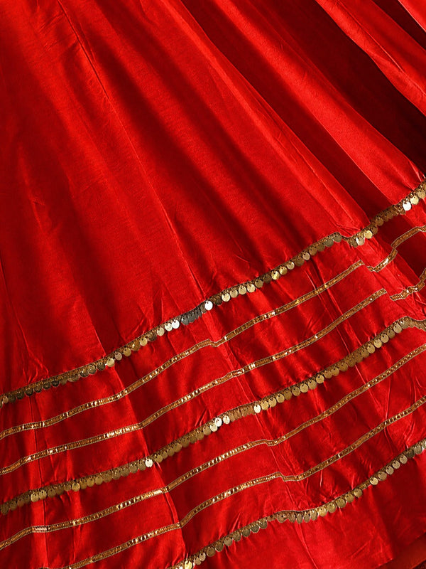 Cotton Silk Stitched Only Lehenga