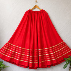 Cotton Silk Stitched Only Lehenga