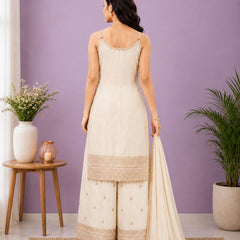 Women's Festive Embroidered Kurta Set with Dupatta