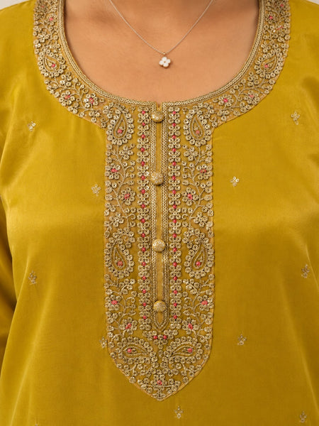 Women's Festive Embroidered Kurta Set with Dupatta