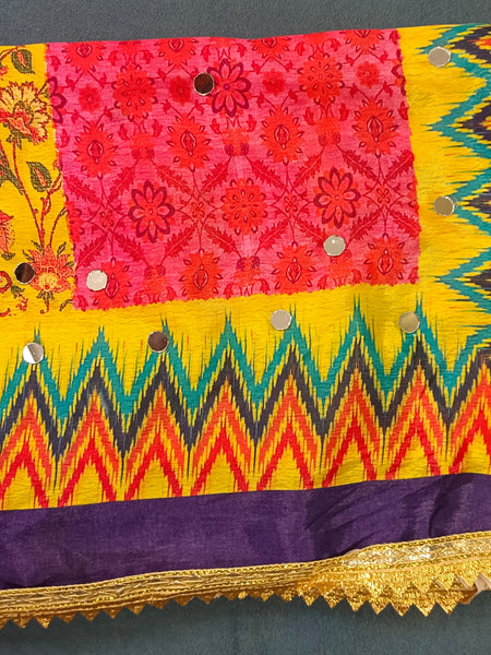 Royal Multicolor Traditional Printed Dupatta DB3012