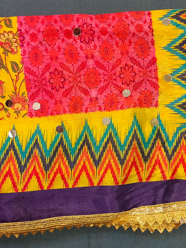 Royal Multicolor Traditional Printed Dupatta DB3012