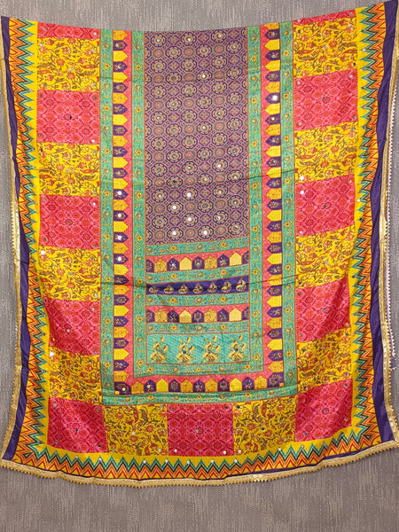 Royal Multicolor Traditional Printed Dupatta DB3012