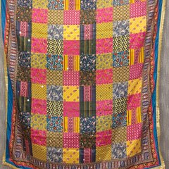 Multicolor Patchwork Printed Designer Dupatta DB3018