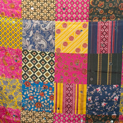 Multicolor Patchwork Printed Designer Dupatta DB3018
