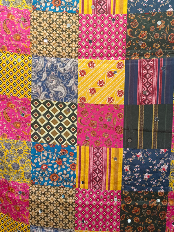 Multicolor Patchwork Printed Designer Dupatta DB3018
