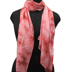 Splendid Beige Tie Dye Muslin Everyday Scarves/Stoles for Women SC100