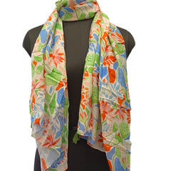 Pleasing Multicolor Printed Muslin Everyday Scarves/Stoles for Women SC109