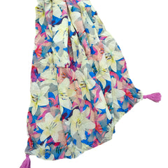 Dazzling Multicolor Printed Muslin Everyday Scarves/Stoles for Women SC116