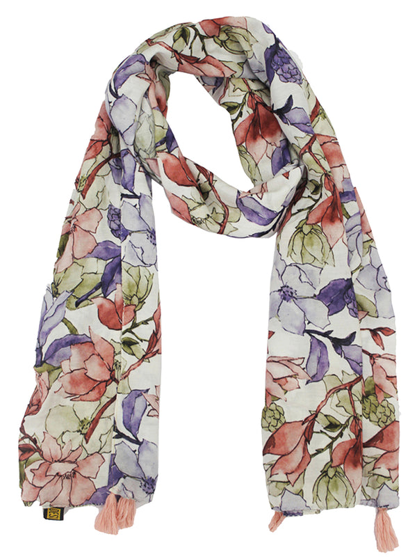 Gorgeous Multicolor Printed Muslin Daily Wear Scarves/Stoles for Women SC28