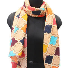 Divine Multicolor Printed Muslin Everyday Stylish Scarves/Stoles for Women SC30