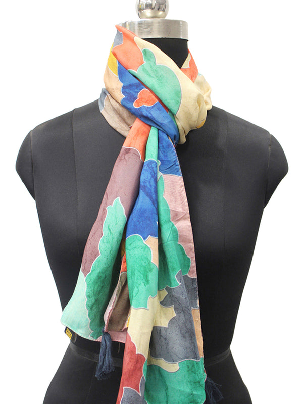 Splendid Multicolor Printed Muslin Regular Wear Scarves/Stoles for Women SC32