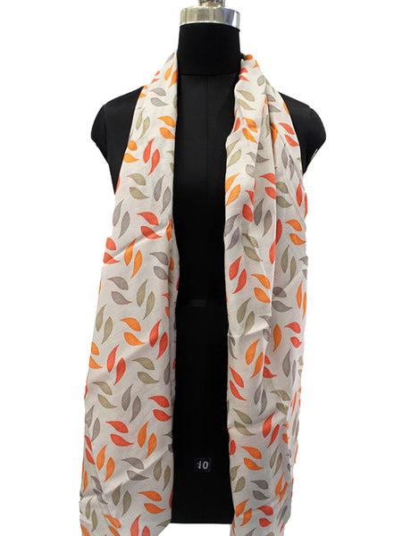 Pretty Multicolor Printed Muslin Lightweight Scarves/Stoles for Women SC39
