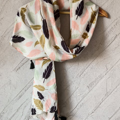 Dazzling Multicolor Printed Muslin Regular Wear Scarves/Stoles for Women SC51