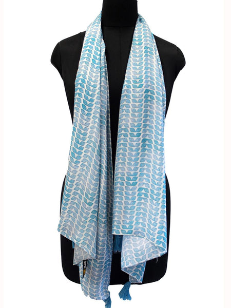 Appealing Multicolor Printed Muslin Daily Wear Scarves/Stoles for Women SC54