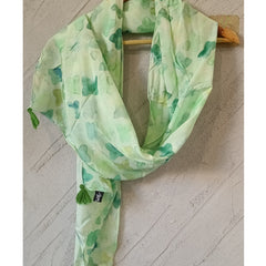 Pretty Green Printed Muslin Everyday Scarves/Stoles for Women SC7