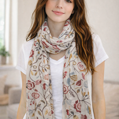 Dazzling Multicolor Printed Muslin Designer Scarves/Stoles for Women SC11