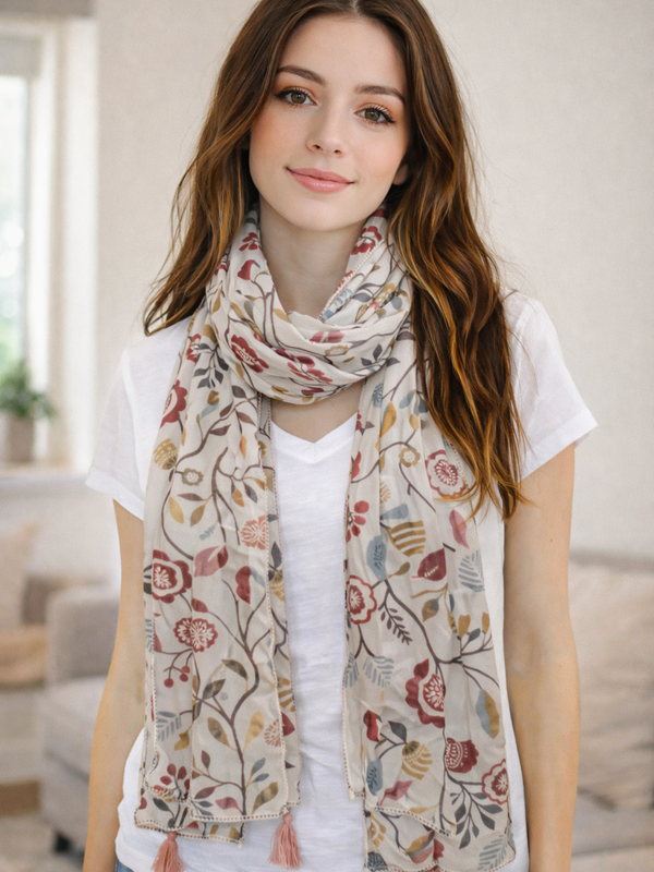 Dazzling Multicolor Printed Muslin Designer Scarves/Stoles for Women SC11