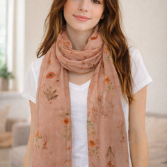 Pretty Blue  Printed Tabby silk Everyday Stylish Scarves/Stoles for Women SC23