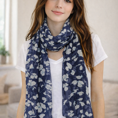 Stunning Multicolor Printed Tabby silk Designer Scarves/Stoles for Women SC24