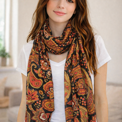 Gorgeous Multicolor Printed Muslin Daily Wear Scarves/Stoles for Women SC28