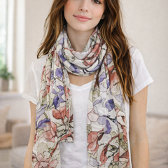 Decent Multicolor Printed Muslin Casual Scarves/Stoles for Women SC29