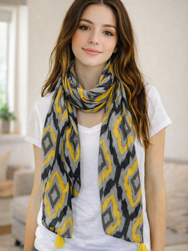 Divine Multicolor Printed Muslin Everyday Stylish Scarves/Stoles for Women SC30