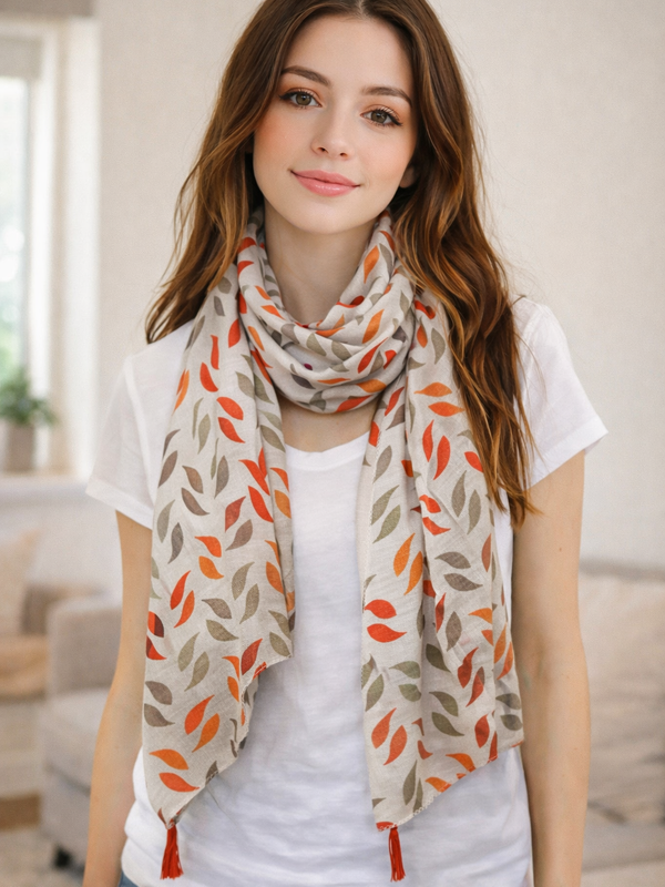 Elegant Green Printed Muslin Everyday Scarves/Stoles for Women SC40