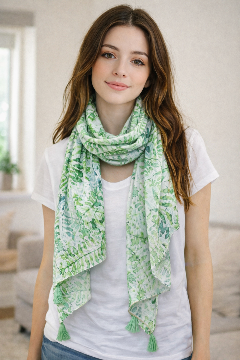 Alluring Multicolor Printed Muslin Daily Wear Scarves/Stoles for Women SC41