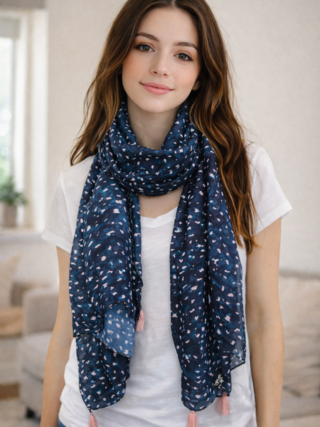 Appealing Multicolor Printed Muslin Everyday Stylish Scarves/Stoles for Women SC43